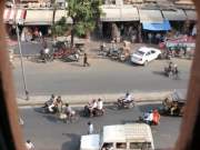 the street below from the palace of winds